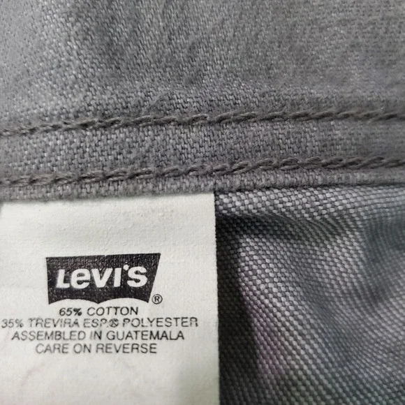 VINTAGE Levi's Men Jeans 36x29 Gray Denim Straight Relaxed Brown‎ Tab 80s 90s